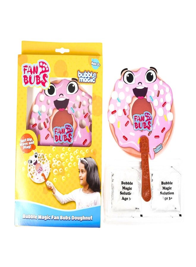 Bubble Magic Fan Bubs Doughnut, Bubble Solution with Hand Fan for The Kids 3 Year and Above, Multicolor, FB50015 - Image 5